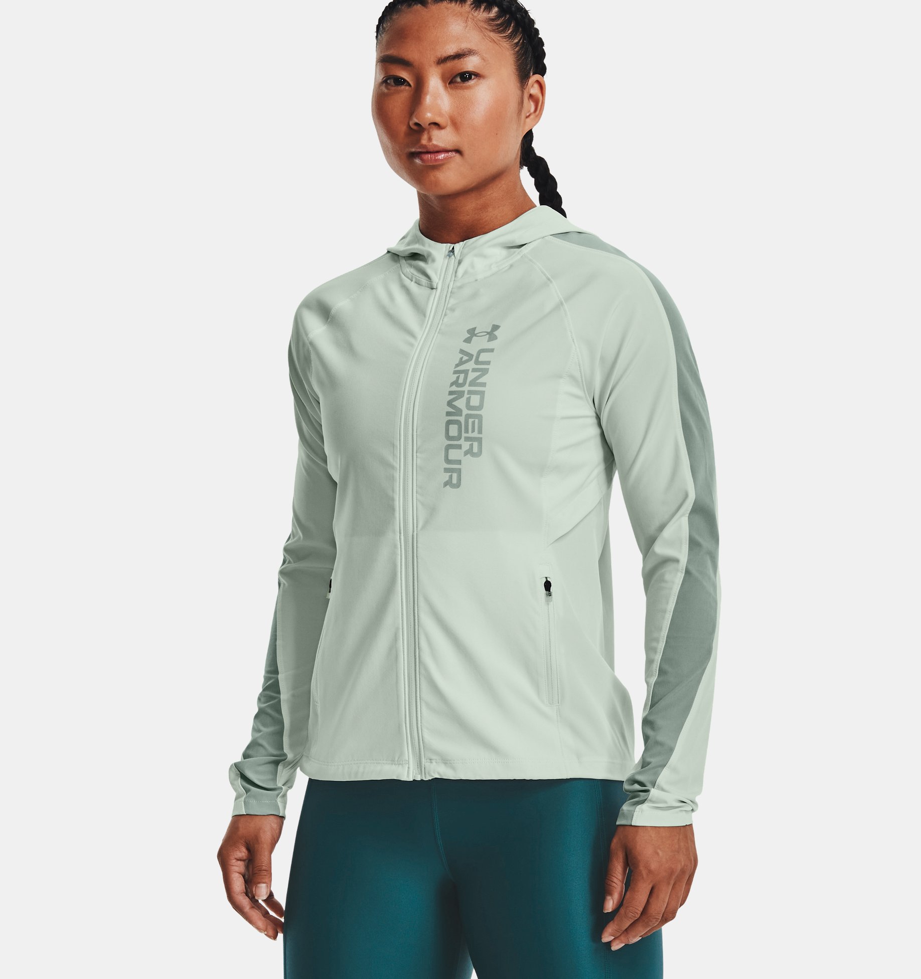 Under Armour Womens Out Run The Storm Printed Jacket 